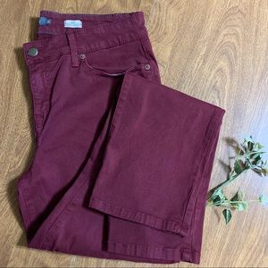LEVEL 99 Burgundy Lily Skinny straight Pants size 32